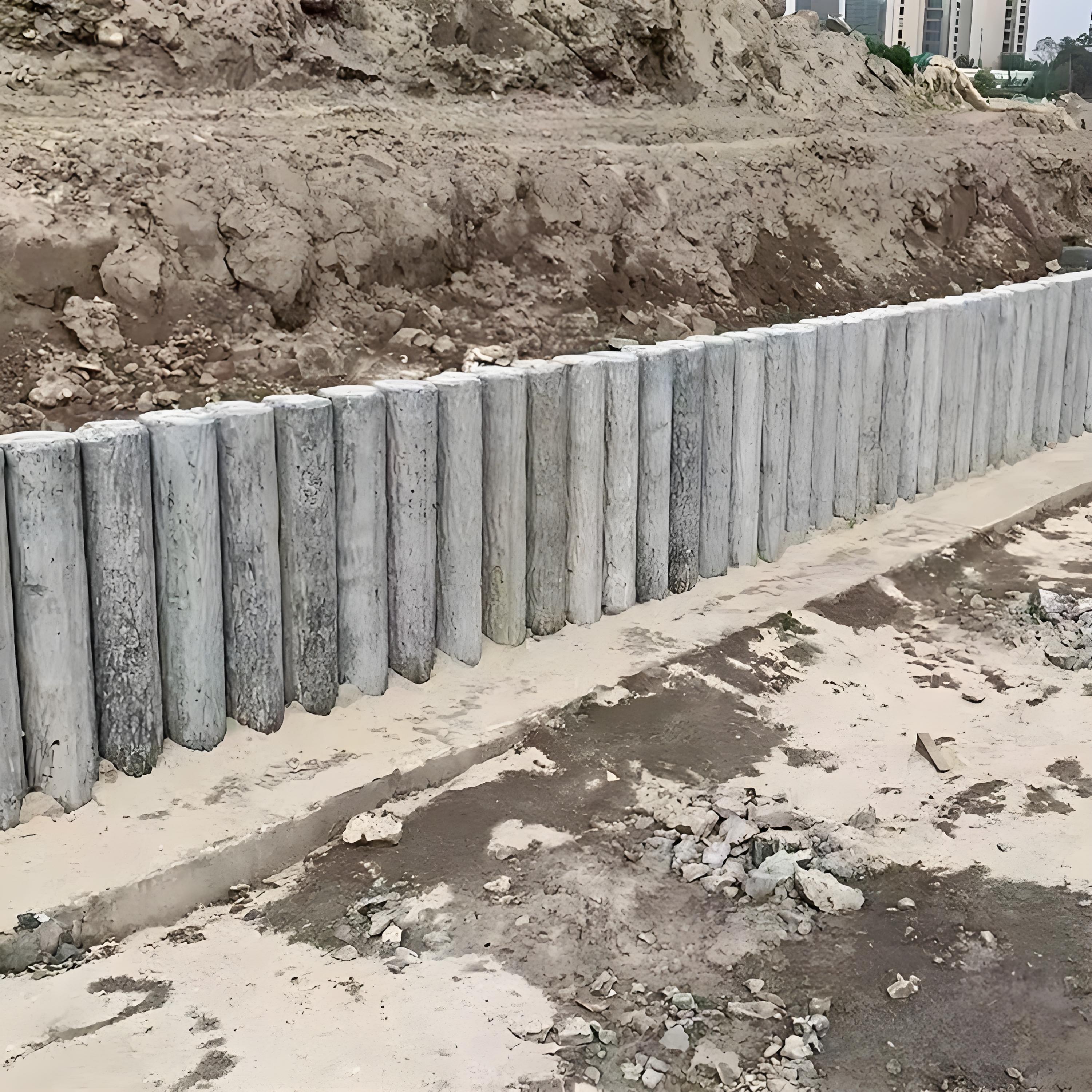 打仿木樁后發(fā)現(xiàn)歪了怎么辦？能拔出來重打嗎？?